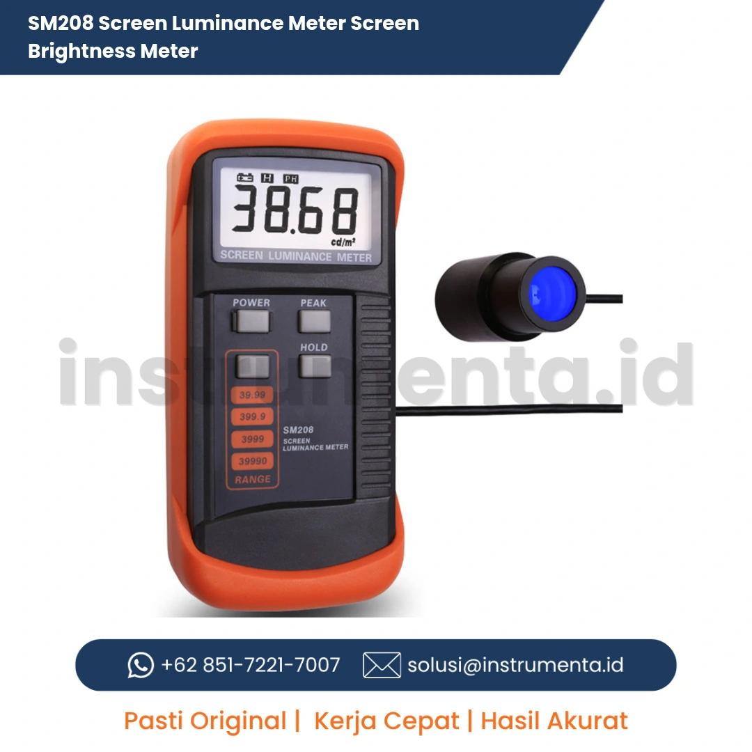 Distributor Resmi SM208 Screen Luminance Meter Screen Brightness Meter Alat Ukur Kecerahan Layar Display Digital